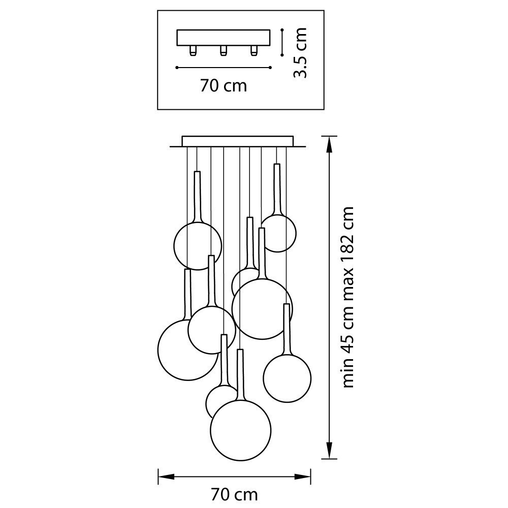Lightstar (MD5081A-9EB) Люстра GLOBO 9х40W E14 electroplating bronze/white (в комплекте) Lightstar (MD5081A-9EB) Люстра GLOBO 9х40W E14 electroplating bronze/white (в комплекте)